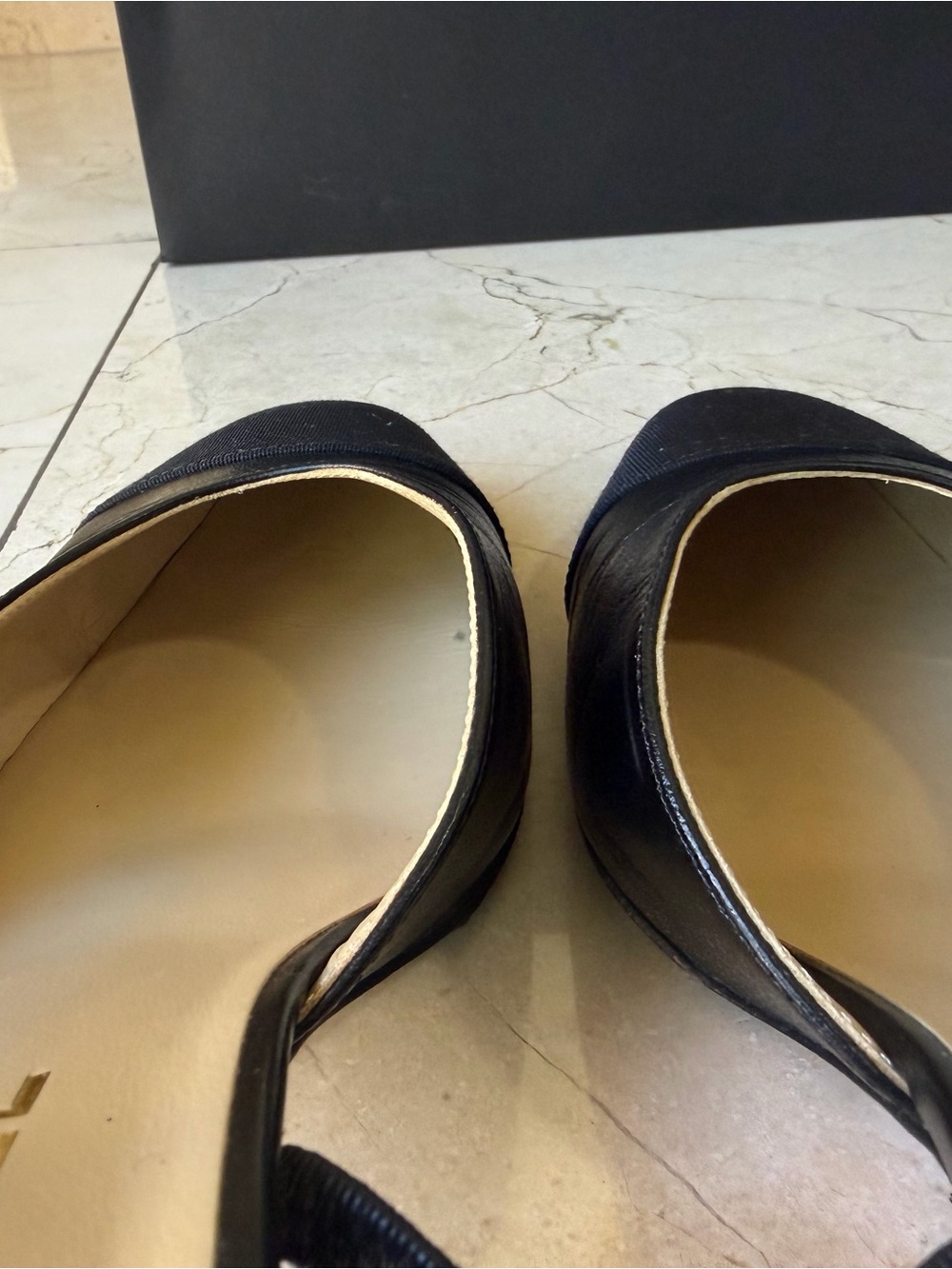 CHANEL Classic Black Slingback Pumps 39.5 + Box, Dust Bags & Shopping Bag - Picture 6 of 16